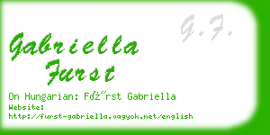 gabriella furst business card